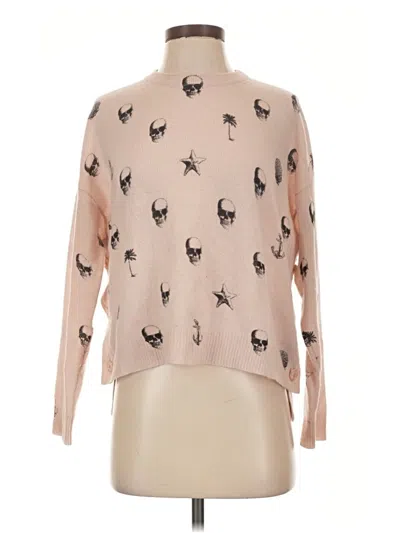 Pre-owned Skull Cashmere Cashmere Pullover Sweater In Pink