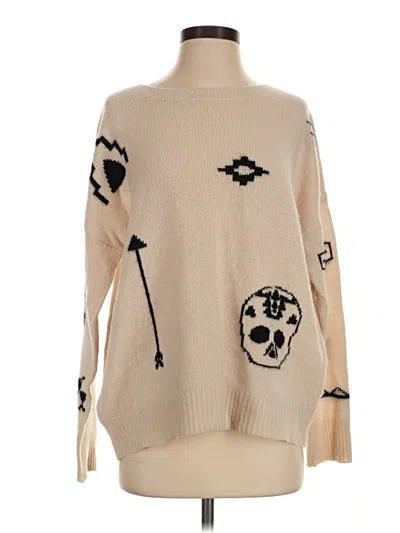 Pre-owned Skull Cashmere Cashmere Pullover Sweater In Tan