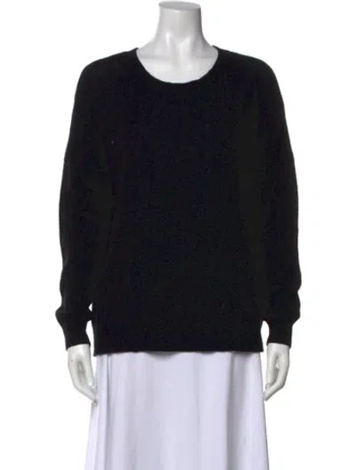 Pre-owned Skull Cashmere Cashmere Scoop Neck Sweater In Black
