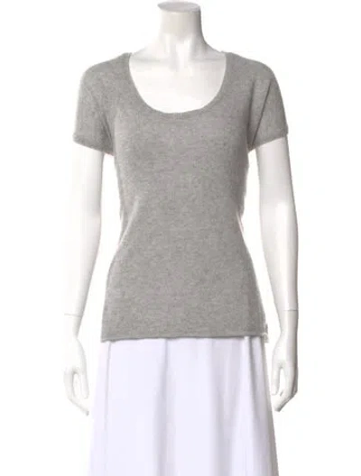 Pre-owned Skull Cashmere Cashmere Scoop Neck Sweater In Gray