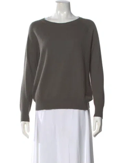 Pre-owned Skull Cashmere Cashmere Scoop Neck Sweater In Gray