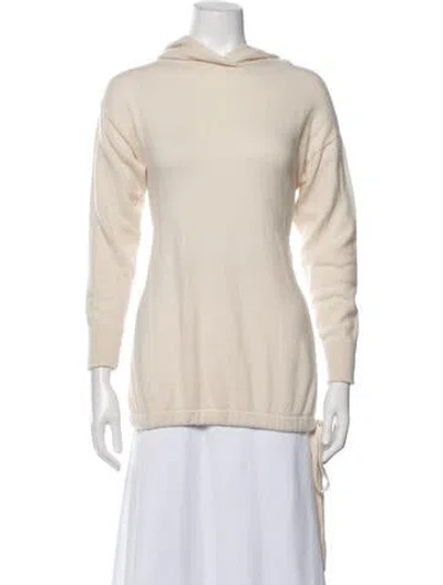 Pre-owned Skull Cashmere Cashmere Scoop Neck Sweater In Neutrals