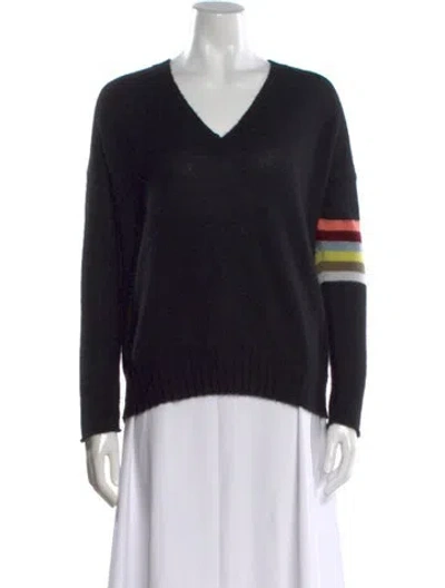 Pre-owned Skull Cashmere Cashmere Striped Sweater In Black