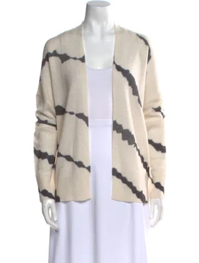 Pre-owned Skull Cashmere Cashmere Striped Sweater In Neutral