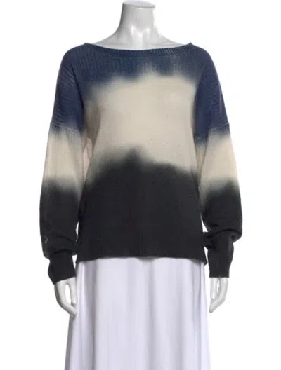 Pre-owned Skull Cashmere Cashmere Tie-dye Print Sweater In Neutral