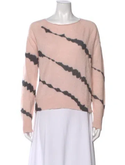 Pre-owned Skull Cashmere Cashmere Tie-dye Print Sweater In Pink