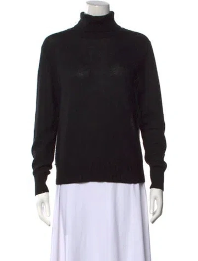Pre-owned Skull Cashmere Cashmere Turtleneck Sweater In Black