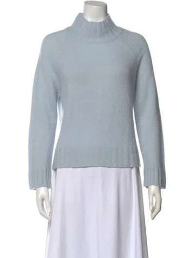Pre-owned Skull Cashmere Cashmere Turtleneck Sweater In Blue