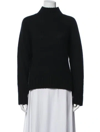 Pre-owned Skull Cashmere Cashmere Turtleneck Sweater In Blue