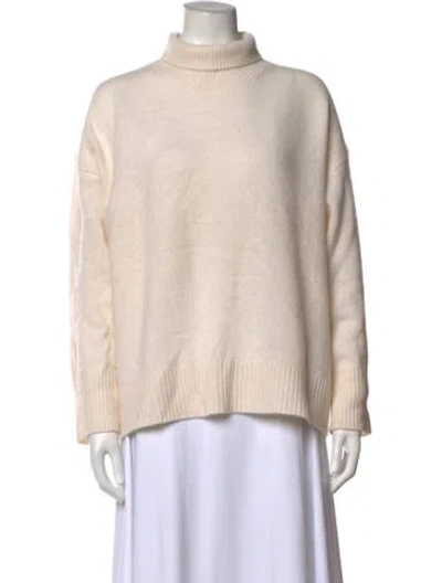 Pre-owned Skull Cashmere Cashmere Turtleneck Sweater In Neutrals