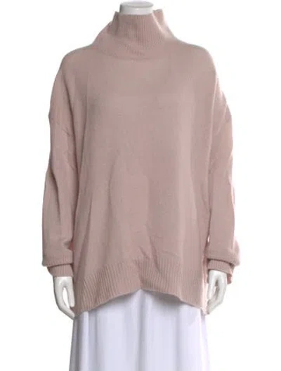 Pre-owned Skull Cashmere Cashmere Turtleneck Sweater In Pink