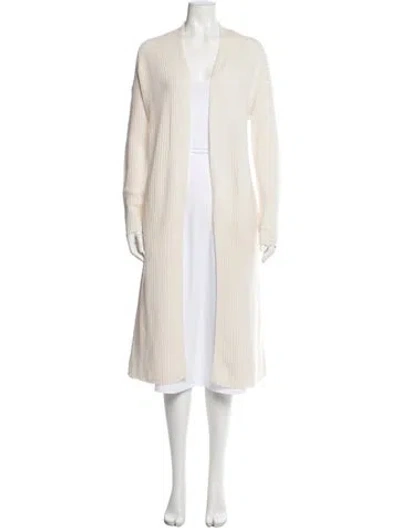 Pre-owned Skull Cashmere Cashmere V-neck Sweater In Neutral