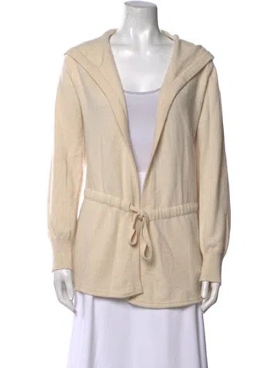 Pre-owned Skull Cashmere Cashmere V-neck Sweater In Neutral