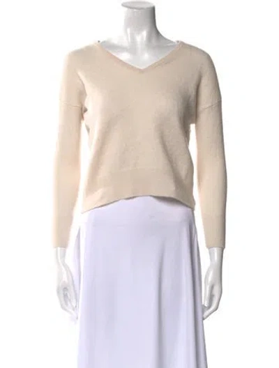 Pre-owned Skull Cashmere Cashmere V-neck Sweater In Pink