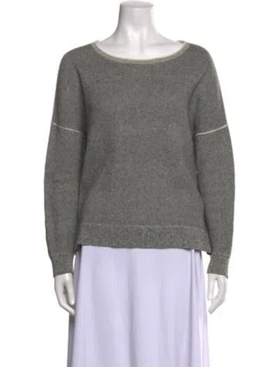Pre-owned Skull Cashmere Crew Neck Sweater In Grey