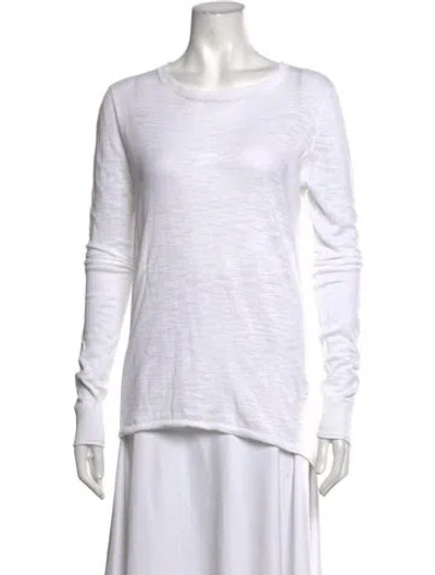 Pre-owned Skull Cashmere Crew Neck Sweater In White