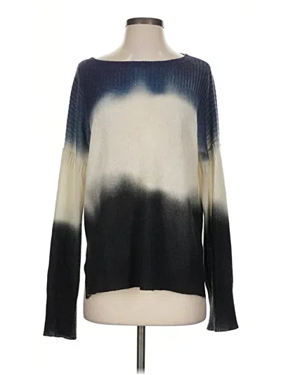 Pre-owned Skull Cashmere Long Sleeve Top Blue Boatneck Tops