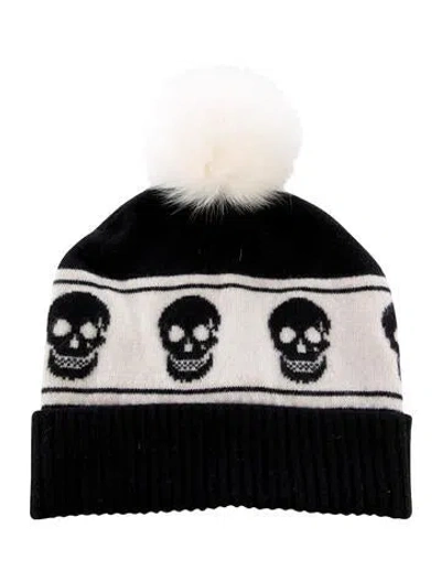 Pre-owned Skull Cashmere Print Beanie In Multi