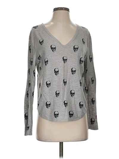Pre-owned Skull Cashmere Pullover Sweater In Gray