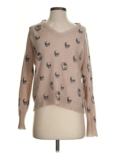 Pre-owned Skull Cashmere Pullover Sweater In Tan