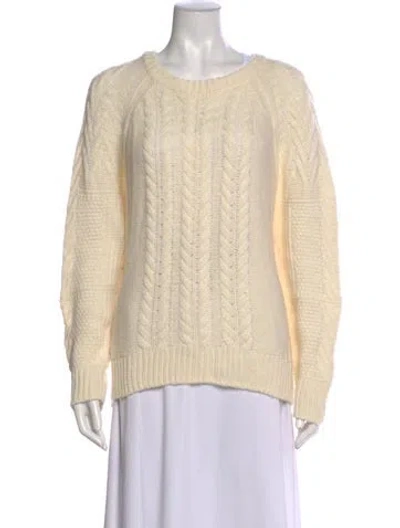 Pre-owned Skull Cashmere Scoop Neck Sweater In Neutral