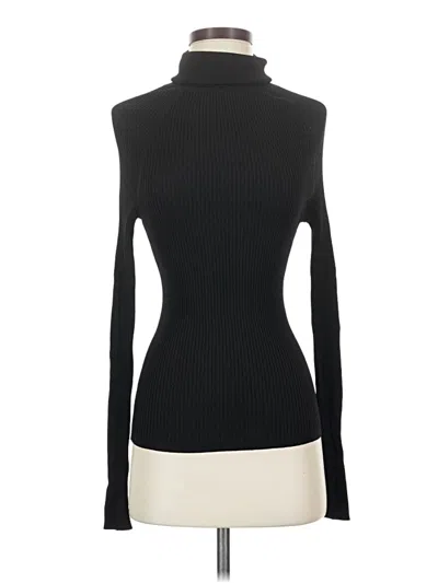 Pre-owned Skull Cashmere Turtleneck Sweater In Black