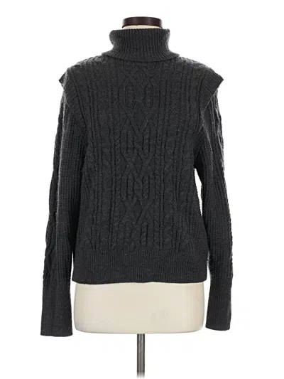 Pre-owned Skull Cashmere Turtleneck Sweater In Gray
