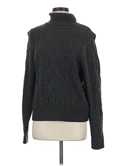 Pre-owned Skull Cashmere Turtleneck Sweater In Gray
