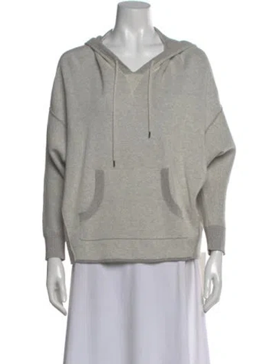 Pre-owned Skull Cashmere V-neck Sweater In Gray