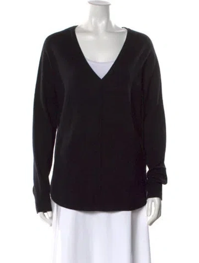 Pre-owned Skull Cashmere Wool Graphic Print Sweater In Black