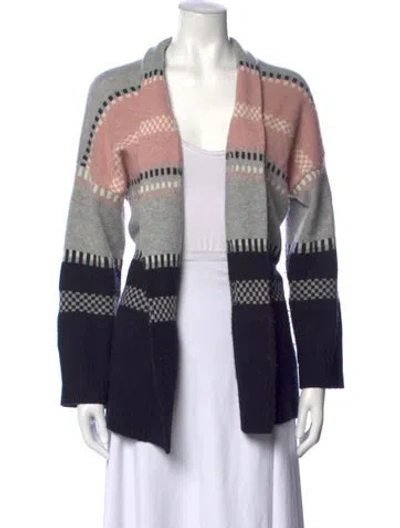 Pre-owned Skull Cashmere Wool Patterned Sweater In Black