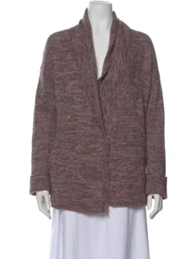 Pre-owned Skull Cashmere Wool Patterned Sweater In Red