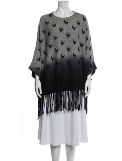 Pre-owned Skull Cashmere Wool Printed Sweater In Multi