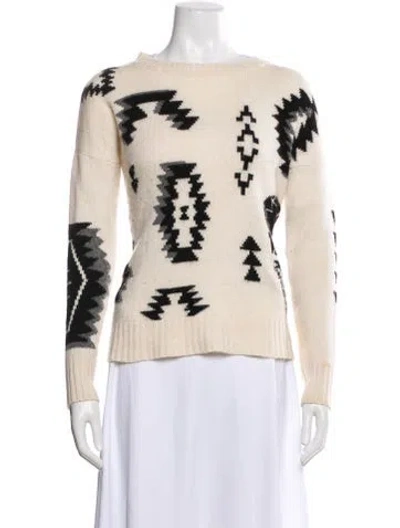 Pre-owned Skull Cashmere Wool Printed Sweater In Neutral
