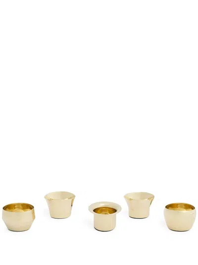 Skultuna Kin 5-pack Candle Holders In Gold