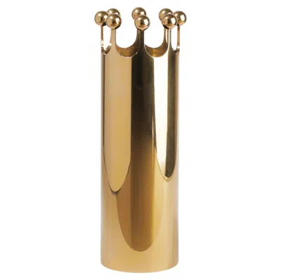 Pre-owned Skultuna Mid-century Modern Brass Vase By Pierre Forsell For  In Brown