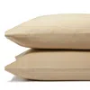 Sky 500tc Sateen Wrinkle-resistant Standard Pillowcases, Pair - Exclusive In Safari Tan