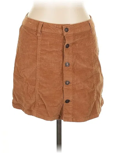 Pre-owned Sky And Sparrow Casual Skirt In Brown