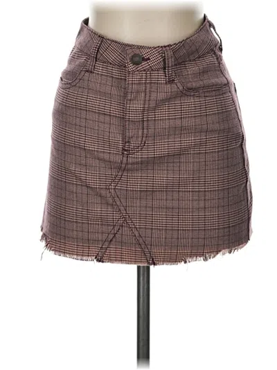 Pre-owned Sky And Sparrow Casual Skirt In Brown