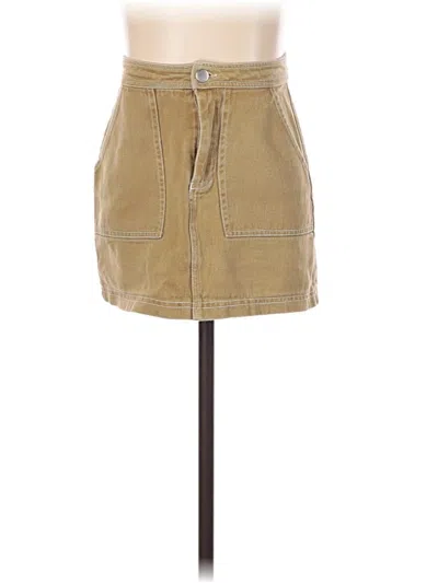 Pre-owned Sky And Sparrow Casual Skirt In Tan