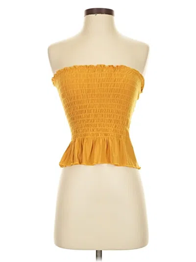 Pre-owned Sky And Sparrow Formal Skirt In Yellow