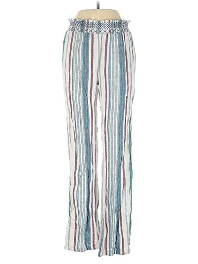 Pre-owned Sky And Sparrow Linen Pants In White