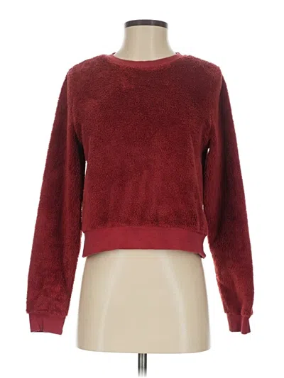 Pre-owned Sky And Sparrow Pullover Sweater In Burgundy