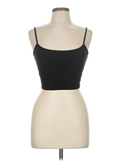 Pre-owned Sky And Sparrow Tube Top Black Strapless Neckline Tops