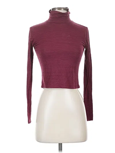 Pre-owned Sky And Sparrow Turtleneck Sweater In Burgundy