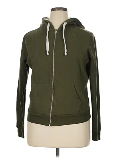 Pre-owned Sky And Sparrow Zip Up Hoodie In Green