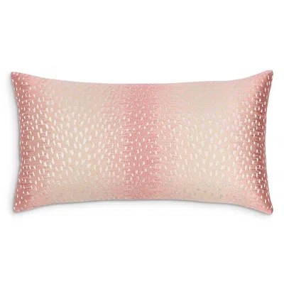 Sky Antelope Embroidered Decorative Pillow, 14 X 26 In Pink