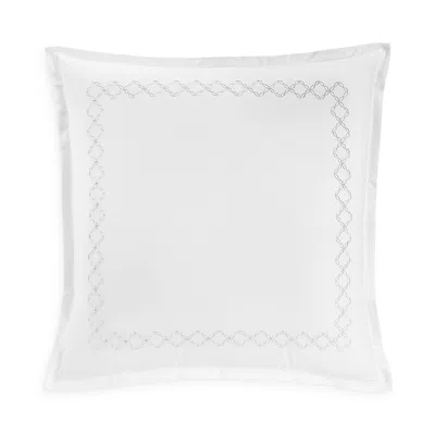 Sky Embroidered Percale Euro Shams, Pair - Exclusive