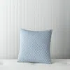 Sky Embroidery Overlay Decorative Pillow - Exclusive In Coast Blue