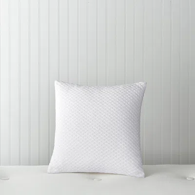 Sky Embroidery Overlay Decorative Pillow - Exclusive In White